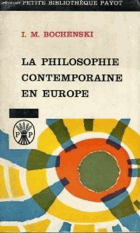 La Philosophie contemporaine en Europe