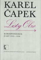 Listy Olze 1920-1938 BEZ OBÁLKY!