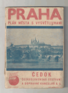 Praha. Plán hl.města Prahy s vysvětlivkami