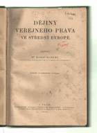 Dějiny veřejného práva ve střední Evropě