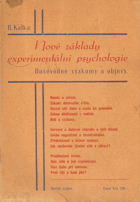 Nové základy experimentální psychologie - Duševědné výzkumy a objevy