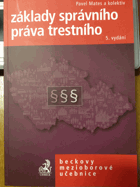 Základy správního práva trestního