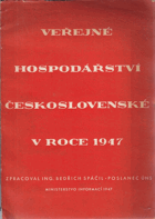 Veřejné hospodářství československé v roce 1947