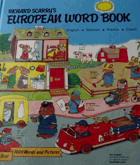 European word book - english, german, french, czech