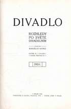 DIVADLO - ročník II (Číslo 1-11). Rozhledy po světě divadelním