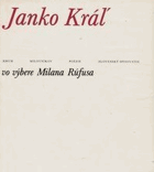 Janko Kráľ vo výbere Milana Rúfusa