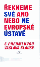 Řekneme své ano nebo ne Evropské ústavě - analýza smlouvy o ústavě pro Evropu, která ...