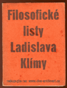 Filosofické listy Ladislava Klímy