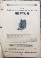 LADISLAV ŠVESTKA - reklamní katalog fotoaparátů