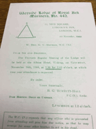 Weyside Lodge. No. 442 ORIGINAL DOCUMENT!