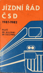 Jízdní řád ČSD 1981 - 1982