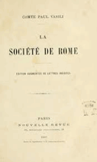 La société de Rome