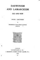 Darwinism and Lamarckism, old and new