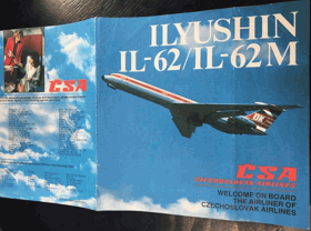 ILYUSHIN IL-62/IL-62M. ČSA (leták)