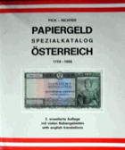 Papiergeld-Spezialkatalog Österreich 1759-1980 mit folgenden Nebengebieten, ungarische ...