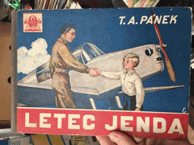 Letec Jenda - obrázková povídka pro malé hochy, kteří mají rádi motory