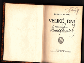Veliké dni - román z války