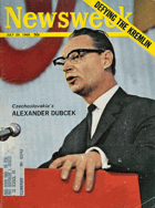Newsweek . Defying the Kremlin DUBČEK