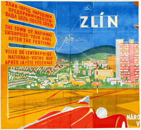 ORIG. BILLBOARD BAŤA CITY ZLÍN FILM POSTER