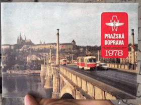Pražská doprava 1978. Inf. publ. METRO, TRAM ATD. ...
