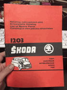 ŠKODA 1203 Katalog náhradních dílů 4 JAZYKY. VAN MINIBUS AMBULANCE !!