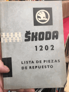 ŠKODA 1202 LISTA DE PIEZAS DE REPUESTO
