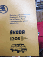 ŠKODA 1203 Katalog náhradních dílů 4 JAZYKY. VAN MINIBUS AMBULANCE !!