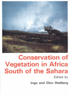 Conservation of vegetation in Africa south of the Sahara