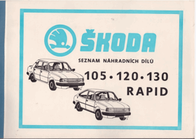 Seznam náhradních dílů - Škoda 105-120-130 Rapid