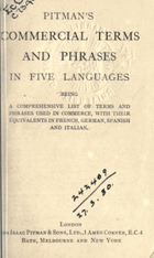 Pitmans Commercial Terms and Phrases in Five Languages
