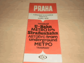Praha - městská hromadná doprava - srpen 1978 METRO etc.