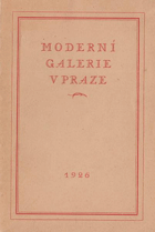 Katalog moderní galerie v Praze