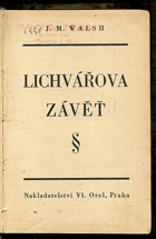 Lichvářova závěť.