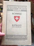 SCHWEIZ KATALOG Internationale Ausstellung für Buchgewerbe und Graphik