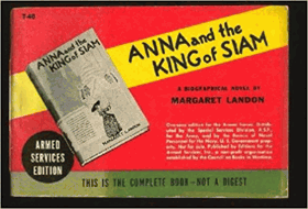ANNA AND THE KING OF SIAM RARE ARMED SERVICE EDITION