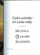 Ceylon yesterday--Sri Lanka today
