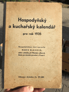 Hospodyňský a kuchařský kalendář pro rok 1935
