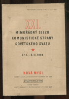 XXI.mimořádný sjezd Komunistické strany Sovětského svazu 27. 1. - 5. 2. 1959
