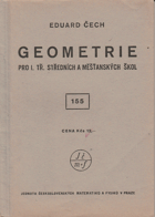 Geometrie pro I. třídu středních škol.