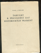 Tabulky k převádění dat historických pramenů