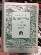 Přírodověda pro třetí třídu měšťanských škol normálních i pokusných