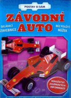 Závodní auto - skládací stavebnice bez použití nůžek