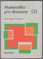Matematika pro ekonomy II
