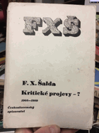 Kritické projevy. 7, 1908-1909.