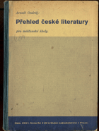 Přehled české literatury pro měšťanské školy.