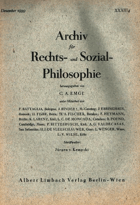 Archiv für Rechts- und Sozialphilosophie XXX. Band, Heft 2, FOTO ILUSTRAČNÍ
