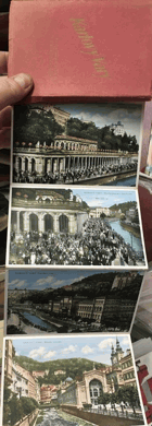 KARLOVY VARY portfolio 20 pohlednic. Harmonika KARLSBAD CARSLBAD