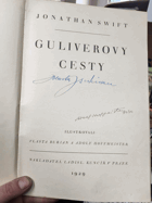 Guliverovy cesty SIGNED BY HOFFMEISTER and BURIAN!! 2X ORIG. PODPIS!!
