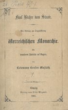 Staatsgrundgesetze der Österreichischen monarchie