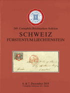 249. Corinphila-Auktion. Schweiz. Liechtenstein (Dez. 2019)
